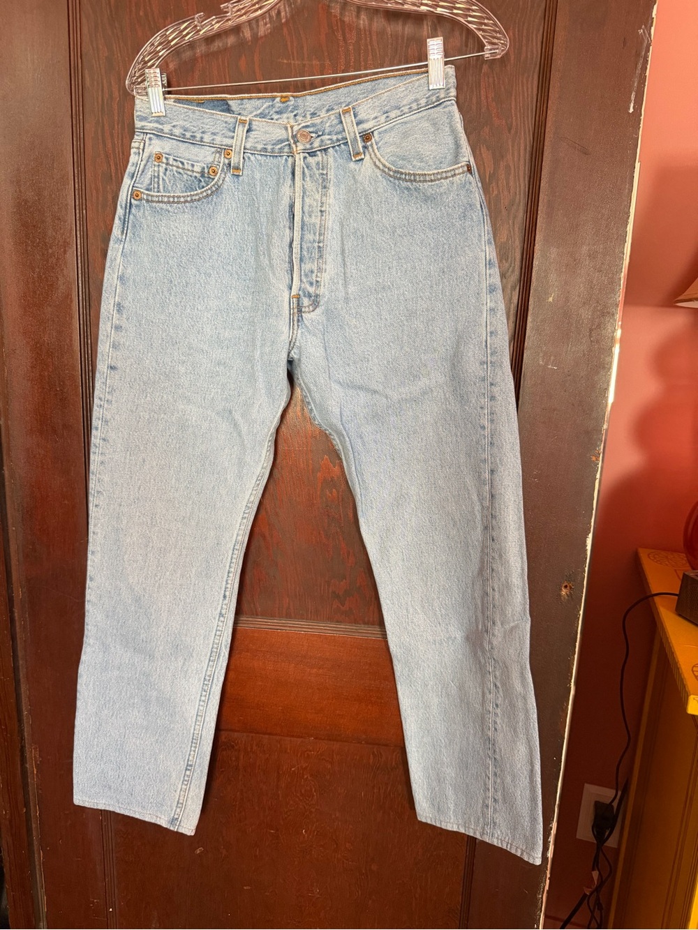 Classic Light Blue Men’s Straight-Leg Jeans